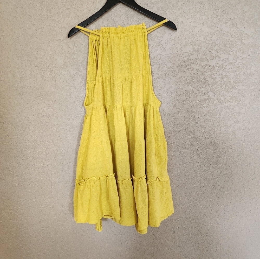 Free PEOPLE TIERED FLOWY Dress With Pockets Size Small